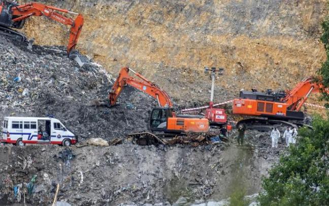 El vertedero está ya sellado tras terminar los trabajos de estabilización El vertedero está ya sellado tras terminar los trabajos de estabilización