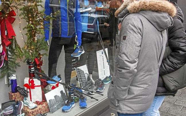 Escaparate de Zaramaga participante en esta muestra. Foto: Jorge Muñoz