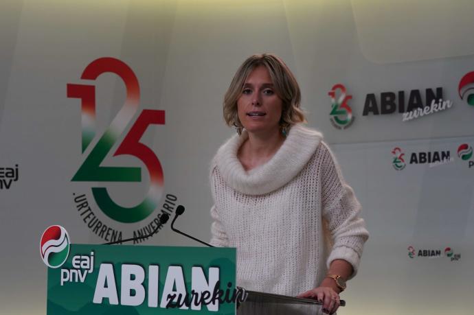 La secretaria de la Ejecutiva del PNV, Mireia Zarate