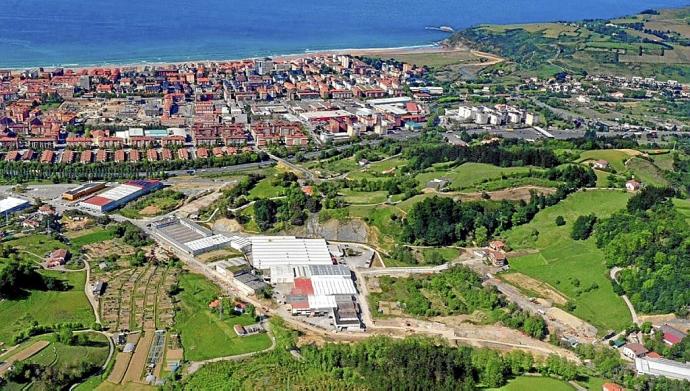 La zona industrial de Errotaberri. Foto: N.G.