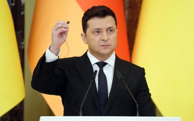 El presidente de Ucrania, Volodimir Zelenski.