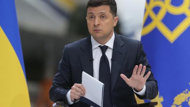 El presidente ucraniano Volodímir Zelenski.