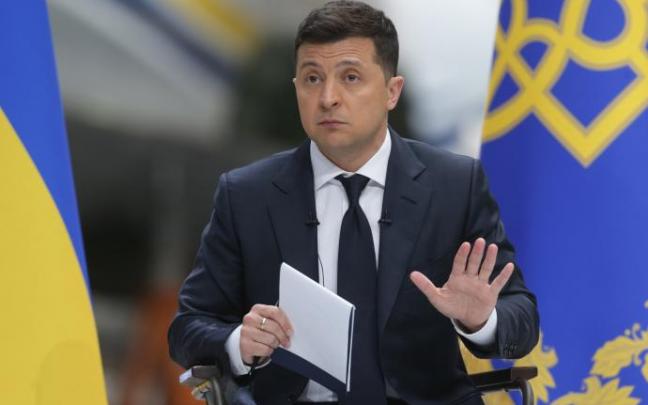 El presidente ucraniano Volodímir Zelenski.