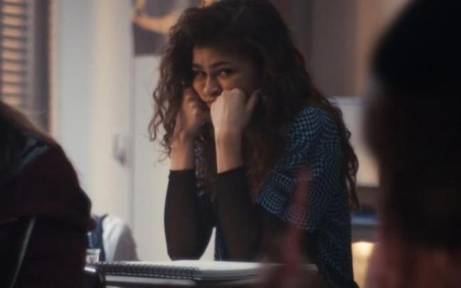 Zendaya en 'Euphoria', serie rodada en Hollywood durante 2021. Zendaya en 'Euphoria', serie rodada en Hollywood durante 2021.