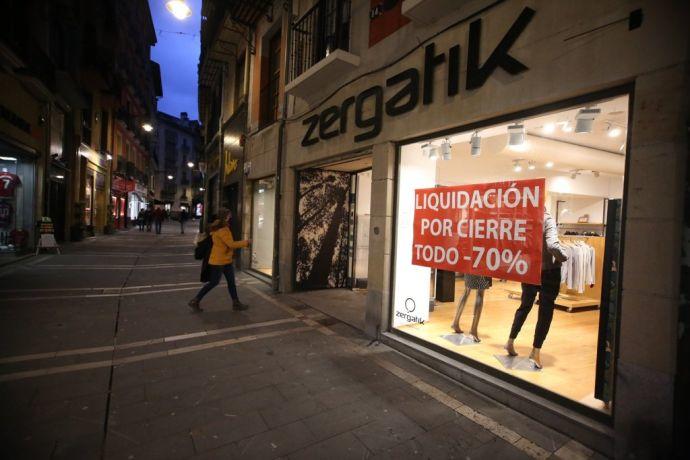 Tienda de Zergatik en la calle Zapatería, en Pamplona.