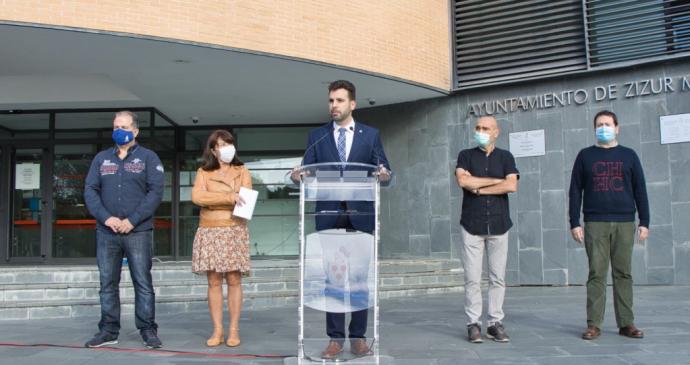 Rueda de prensa del equipo de Gobierno municipal de Zizur Mayor