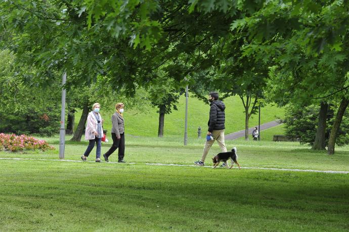 La investigación está relacionada con los beneficios que la naturaleza a porta al bienestar de las personas. En la imagen el parque de Txurdinaga.