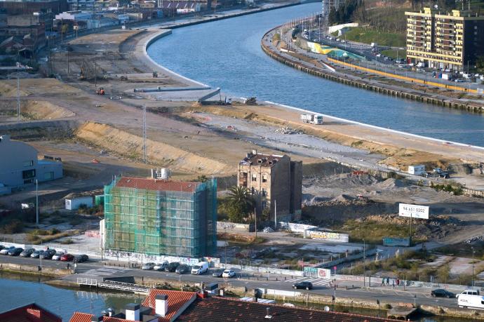 La intención es que la nueva isla de Zorrotzaurre permita únicamente el acceso a vehículos eléctricos