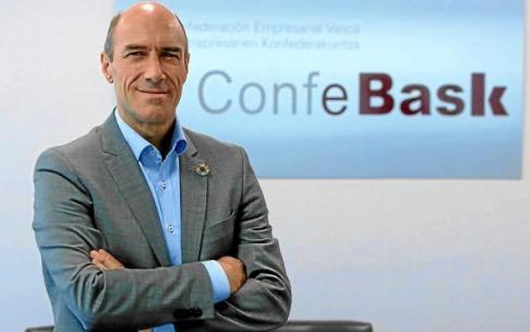 El presidente de Confebask, Eduardo Zubiaurre.