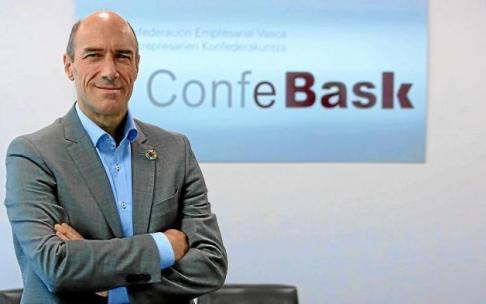 El presidente de Confebask, Eduardo Zubiaurre