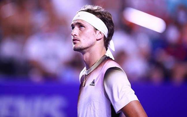 El alemán Alexander Zverev. El alemán Alexander Zverev.